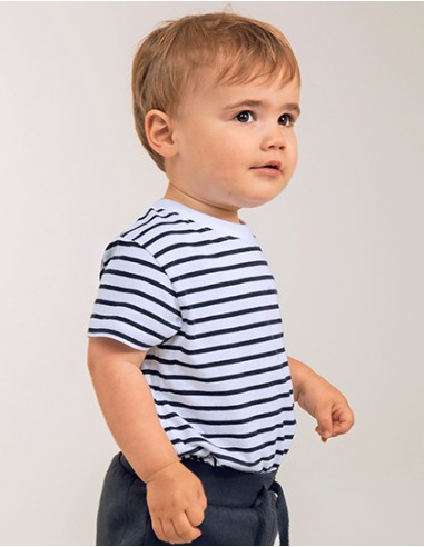 L-LW027-Short Sleeved Stripe T Shirt